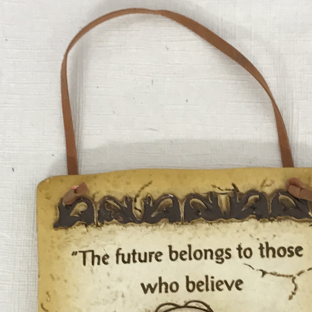 Porcelain Wall Art Sign with a statement from E. Roosevelt - Picture 3 of 6